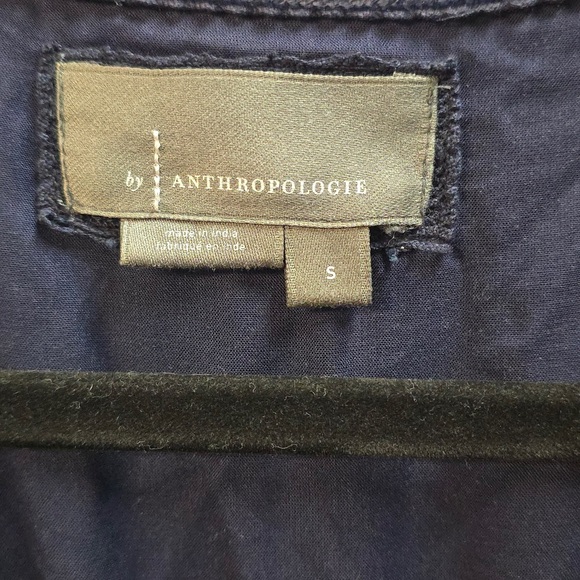 Anthropologie Somerset Velvet Maxi Dress Midnight Blue Size Small - Picture 10 of 11